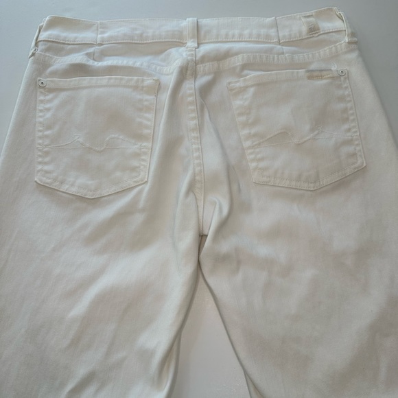 7 For All Mankind White Bootcut Jeans Women’s Size 29 - Picture 6 of 11
